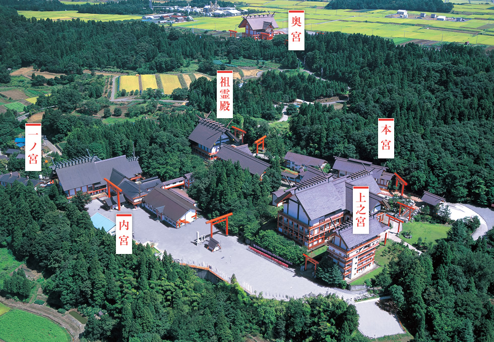 宝徳山稲荷大社 境内マップ